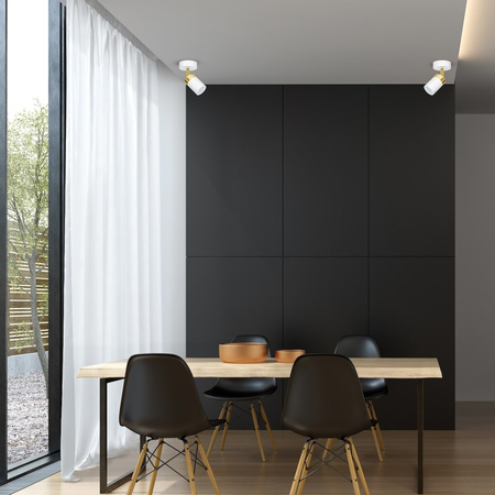 Milagro Kinkiet Joker 1xGU10 Biały/Złoty MLP6128 Biel / Złoto