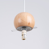 Sollux Lighting Lampa wisząca PEKKA 3P biała/naturalne drewno SL.1391