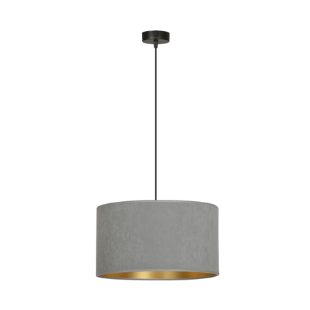 Lampa wisząca HILDE 1 BL GRAY Emibig 1050/1 czarny/chrom
