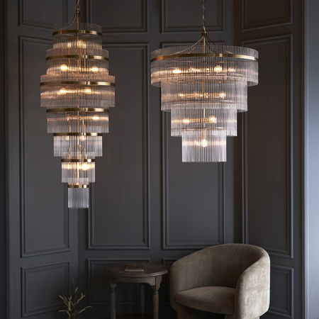 Lampa wisząca Endon Lighting Marietta 112576 mosiądz