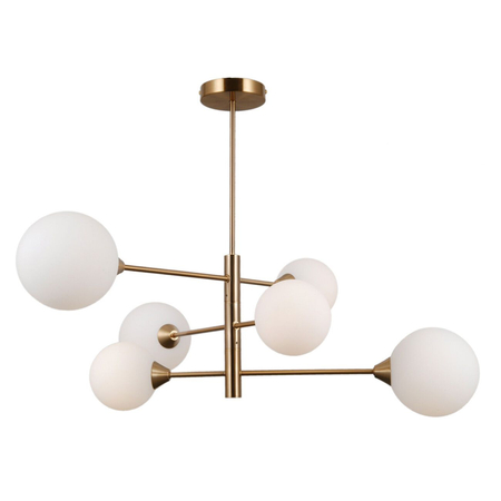 Lampa wisząca Italux Evora PND-55342-6-HB Mosiądz miodowy