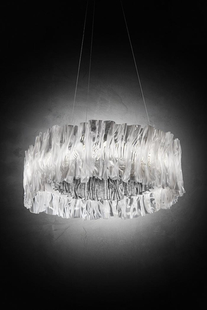 Lampa wisząca Slamp ACCORDÉON 3000K - SILVER M ACRSM00SLV01T30NMTEU srebrny