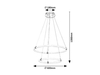 Lampa wisząca Rabalux Irelia 72009 chrom satyna