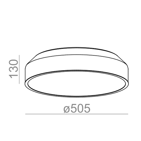 Lampa natynkowa AQForm Maxi Ring LED Surface Biały Struktura