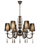 Żyrandol Lumina Deco LDP 1200-6 (BK) Fabione W6