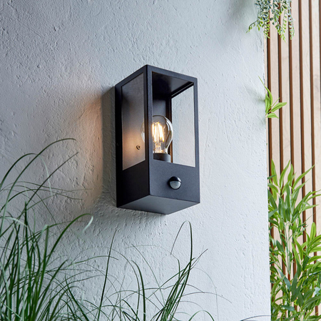 Kinkiet zewnętrzny Endon Lighting Oxford PIR 94995 czarny