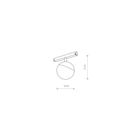 Lampa sufitowa LVM LID LED 8W Nowodvorski 10152 czarny