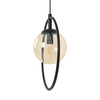 Lampa wisząca Kaja VENTA K-5476 czarny, bursztynowy