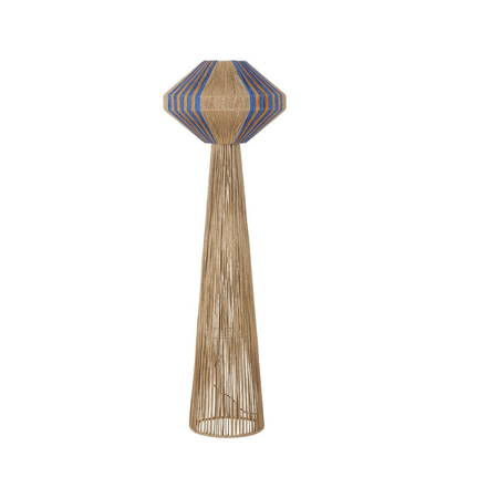 Lampa podłogowa Luces Exclusivas TEVANDO LE45353 drewno jasne i ciemne, niebieski
