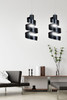 Lampa wisząca SAGA 2 BLACK Emibig 352/2 czarny