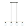 Lampa wisząca ALORA 4 Emibig 1254/4 biały/czarny