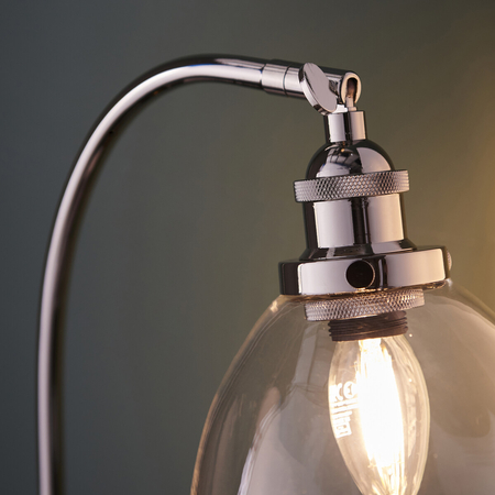 Lampa stołowa Endon Lighting Hansen 97590 nikiel