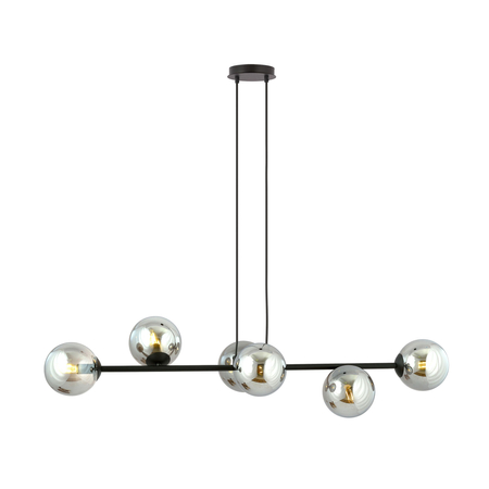Lampa wisząca ROSSI 6 BL GRAFIT Emibig 875/6 czarny