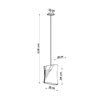 Sollux Lighting Żyrandol BLUM 1 biały SL.0769