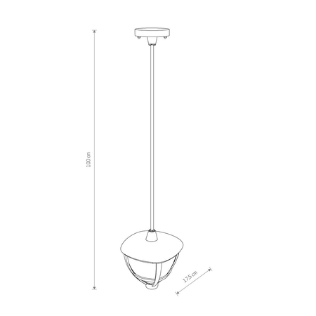 Lampa zewnętrzna AMELIA BL CG Nowodvorski 10496 czarny