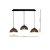 Milagro Lampa wisząca LISA BLACK 3xE27 ML6136 CZARNY