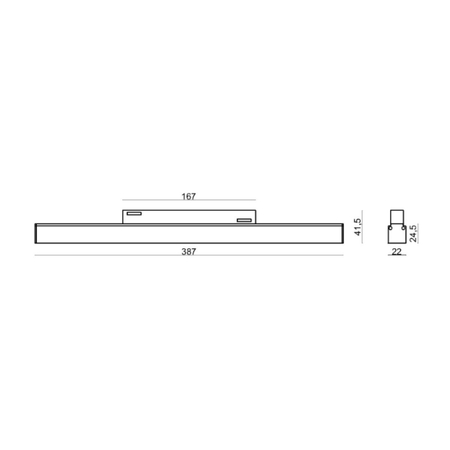 Oprawa szynowa Abigali LWQ-M05 Magneto (48V, ściemnianie 1-10V) 12W 3000K CRI>90