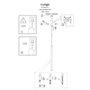 Lampa wisząca Lungo 1xG9 LP-894/1P BK