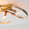 Lampa sufitowa Endon Lighting Hoop 97663 mosiądz