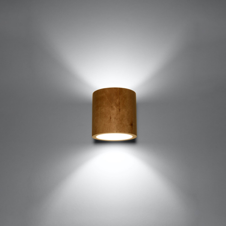 Sollux Lighting Kinkiet ORBIS naturalne drewno SL.0490