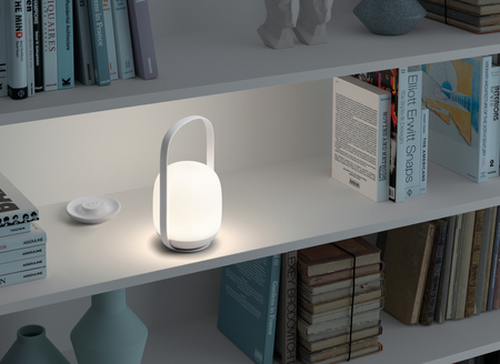 Lampa stołowa NIN biały 5W CCT zmienna barwa, ściemnianie, akumulatorowa przenośna