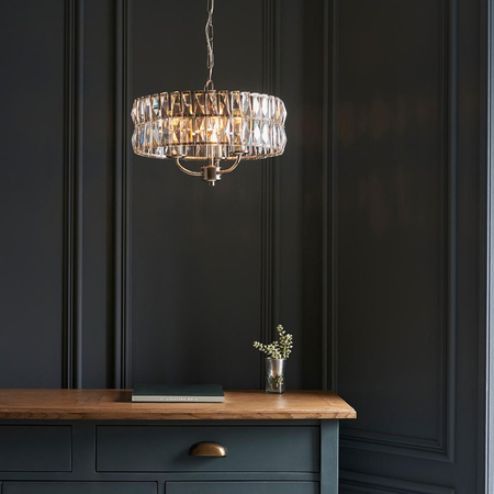 Lampa wisząca Endon Lighting Clifton 104466 nikiel