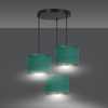 Lampa wisząca HILDE 3 BL PREMIUM GREEN Emibig 1051/3PREM zielony