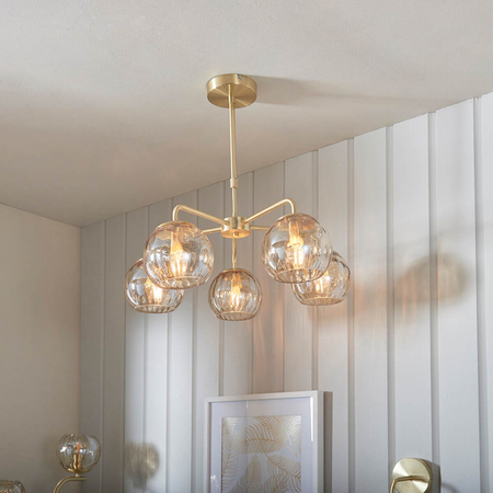Endon Lighting Lampa wisząca 91969 mosiądz