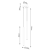 Sollux Lighting Lampa wisząca PASTELO 2 ochra czerwona SL.1525