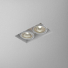 Lampa wpuszczana AQForm Squares 50 x 2 Trimless 230V Recessed Biały Struktura