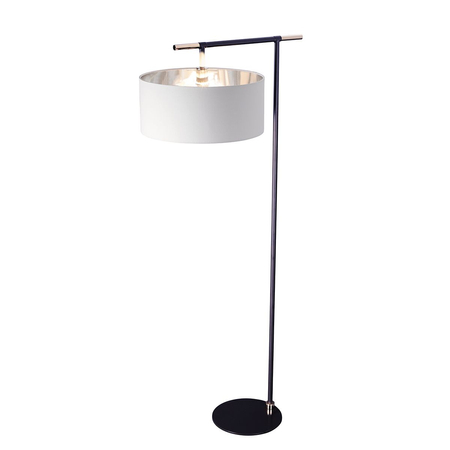 Lampa podłogowa Elstead Lighting Balance czarny/srebrny BALANCE-FL-BKPN