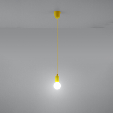 Sollux Lighting Lampa wisząca DIEGO 1 żółta SL.0578