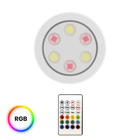 Eko-Light Lampka Podszafkowa Jojo RGB + 3000/6000K Trójpak EKB1438 BIAŁY