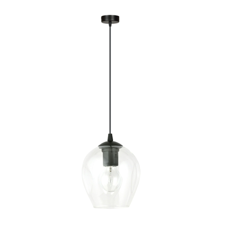 Lampa wisząca ISTAR 1 BL TRANSPARENT Emibig 679/1 czarny
