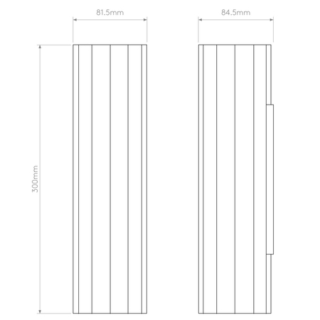 Kinkiet Astro Hashira 300 1442001 Matowy Czarny