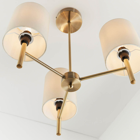 Lampa sufitowa Endon Lighting Brio BRIO-3AB mosiądz