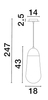 Lampa wisząca Luces Exclusivas BADEN - czarny mat LE43374