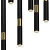 Milagro Lampa wisząca MONZA BLACK/GOLD 7xG9 8W MLP6385 CZARNY / ZŁOTY