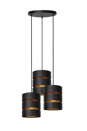 Lampa wisząca Lucide ROSAS 21433/13/30 czarny/złoty