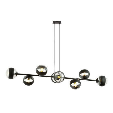 Lampa wisząca ROSSI 8 BL STRIPE Emibig 1229/8 biały/beżowy