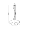 Sollux Lighting Żyrandol LOKKO 45 czarny SL.0774