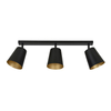 Lampa wisząca PRISM 3 BLACK / GOLD Emibig 406/3 czarny/złoty