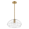 Lampa wisząca / Półplafon Lotus - 1 źródło światła - Stary mosiądz Quintiesse QN-LOTUS-P-HBR