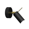 Milagro Kinkiet PRESTON GOLD/BLACK 1x mini GU10 MLP7634 CZARNY / ZŁOTY