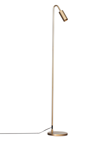 Lampa podłogowa By Rydens Curve 4100950-6503 matowy złoty