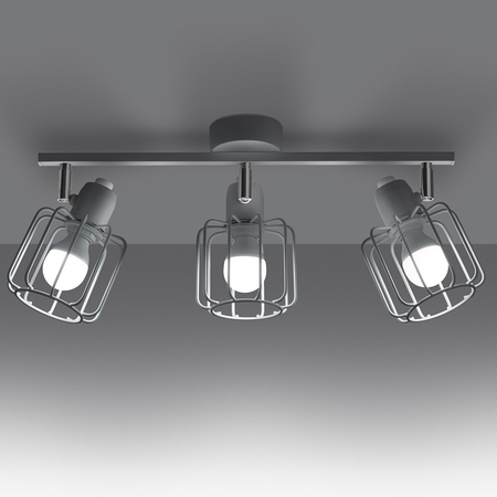 Sollux Lighting Plafon BELUCI 3 czarny SL.1116