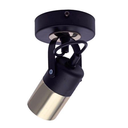 Milagro Kinkiet WILSON BLACK 1xGU10 MLP4850 Czerń / Mosiądz