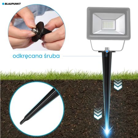 Naświetlacz LED Blaupunkt Gardeno 2w1 10W 4000K