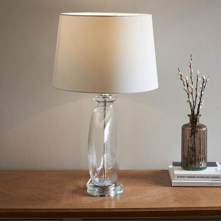 Lampa stołowa Endon Lighting Gideon 90535 nikiel