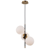 Lampa wisząca Italux Stelia PND-43660-3 Czarny mat, antyczny brąz